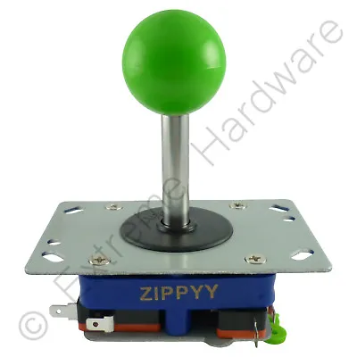 £9.49 • Buy Zippyy Long Shaft Ball Top Arcade Joystick 2/4/8 Way (Green) Zippy - MAME, JAMMA
