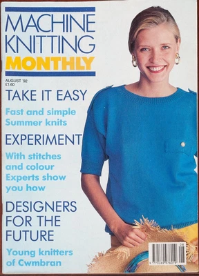 £7.99 • Buy Machine Knitting Monthly Pattern Magazine August 1992 Vintage Mens Ladies 1990s
