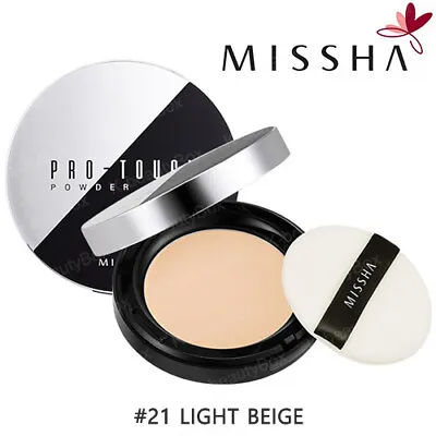 MISSHA Pro Touch Powder Pact SPF25 PA++ 10g #21 Light Beige Face Powder • $28.98