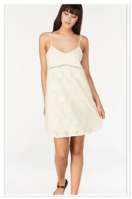 $25 • Buy Tigerlily. Neive Ariella Broderie Mini Dress Size 8. BNWT