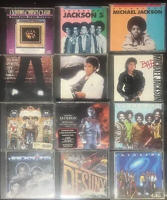 Jackson 5 Michael Jackson The Jacksons CD Lot 12 Titles 15 Total CDs • $75