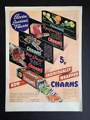 $20.80 • Buy Vintage 1937 Charms Candy Ad