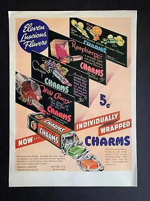 $20.80 • Buy Vintage 1937 Charms Candy Ad