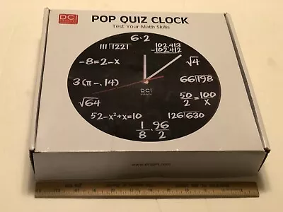 Pop Quiz Wall Clock Math Arithmetic By DCI Decor Craft Inc • $17