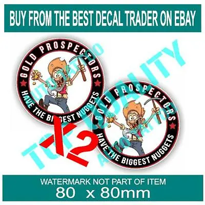 Prospector Sticker X2 Minelab Metal Detector Toolbox Hard Hat Car Truck Decal • $3.54