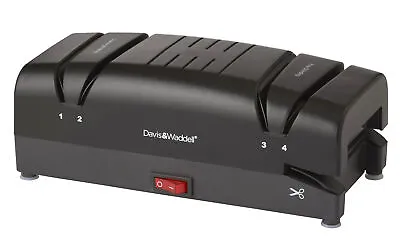 Davis & Waddell Electric Knife Sharpener Scissors Knife Sharpening Tool Black • $76.95