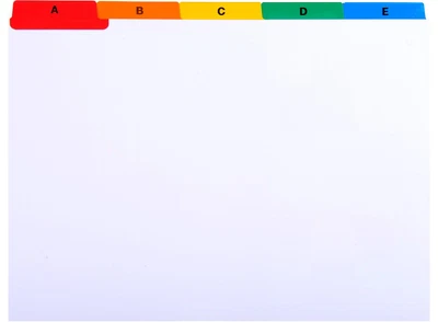 £4.99 • Buy Exacompta Alphabetical Index Cards 160x210mm A5 25 Parts A-Z Divider 13998E C7X