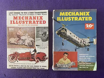 Lot Of Mechanix Illustrated Magazine April 1953 Aug 1955 • $2.99