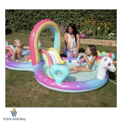 Chad Valley Unicorn Activity Play Centre Activity Paddling Pool 9.7ft 171L • £39.99