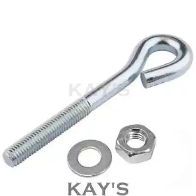 £20.81 • Buy Straining Eye Bolts + Nuts & Washers M6,m8,m10 Zinc Plated, Wire Fencing Tension