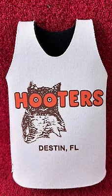 Vintage Destin Florida Hooters Tank Beer Koozie - White Double Decade • $5