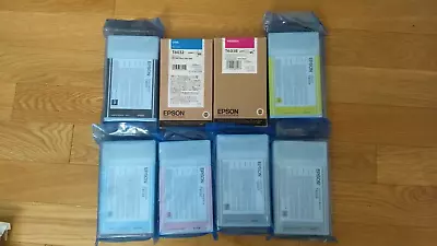 Genuine Epson Set T6031-t603b-t6035-t603c-t6037-t6039 Ink Stylus Pro 7800 9800 • $595