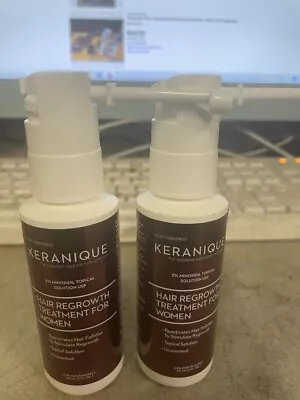 2X Keranique Women's Hair Regrowth Treatment Spray - 2 Fl Oz  2 MONTHS SUPPLY • $24.99