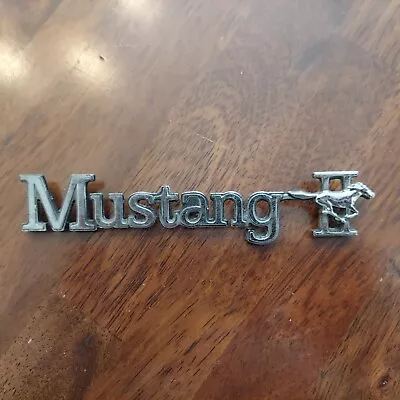 Vintage Metal Ford Mustang II Emblem - Pre-owned • $25