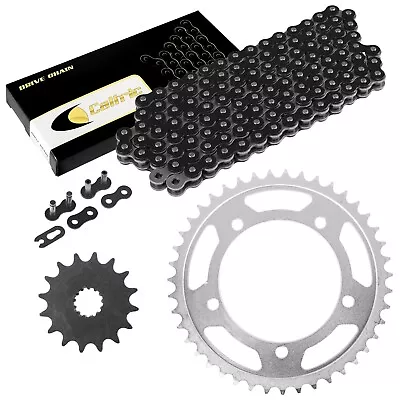 Black Drive Chain And Sprocket Kit For Suzuki GSX-R600 2006-2010 • $43.01