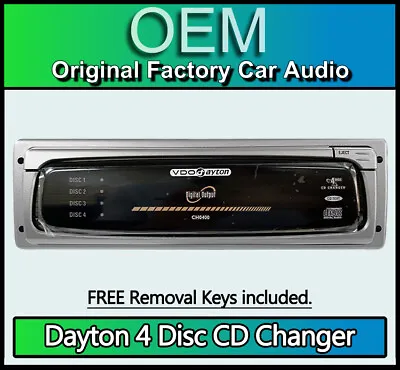 Dayton VDO CD Changer 4 Disc Multi CD Player + Removal Keys 22RC040/00 CH0400 • £124.99