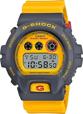 CASIO G-Shock DW-6900Y-9ER Watch 90's Yellow Sporty Series G-Squad Display *NEW* • £154.99