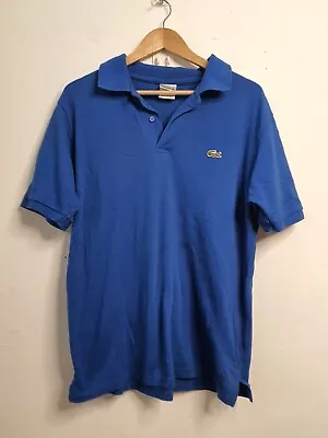 Lacoste Shirt Mens Size 6 Blue Embroidered Collared Crocodile • $20