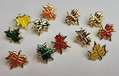 Decorative Maple Leaf Brads - Split Pins Paper Fasteners • £1