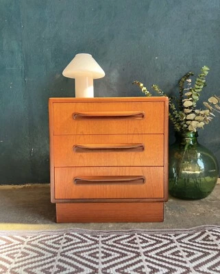 £195 • Buy G Plan Fresco Vintage Retro Mid Century Bedside Teak Drawer Unit 