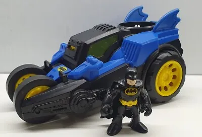 Imaginext Batmobile Car 23cm & Batman Figure 7cm 2012 Sound & Moves Works  • $20