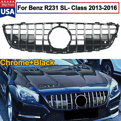 Front Radiator Hood Grille For 2013-2016 Mercedes-Benz R231 SL-Class SL400 SL550 • $159.99