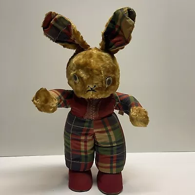 RARE Vintage GUND Creation PERKING BUNNIGUND 16” Plush Bunny Posable Wire Rabbit • $104.30