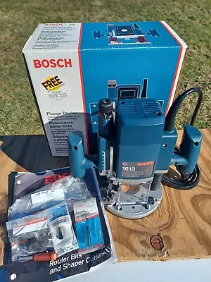 NOS BOSCH 120-Volt 1-3/4hp Trigger Control Plunge-Base Router 1613 USA NeverUsed • $149.99