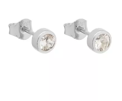 Lola Rose Stud Earrings Semi Precious Stone Zircon Stirling Silver Rrp £40 • £30