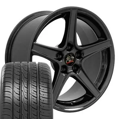 18 Inch Black Wheels & Tires SET Fits Ford Mustang Saleen Style Rims • $1339