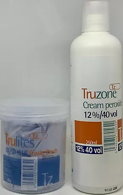 TruZone Cream Peroxide Rapid Blue/White Powder Bleach Hair Colouring (All Sizes) • £5.99