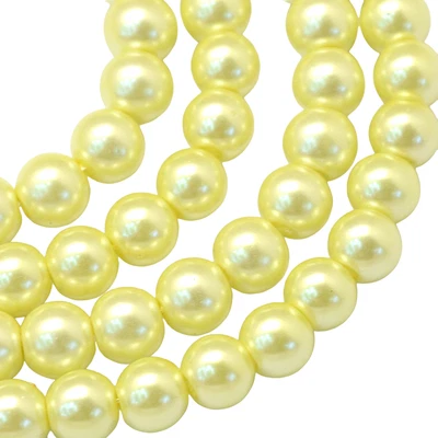 £0.99 • Buy ❤ 3,4,6,8,10,12mm Glass Pearls Beads CHOOSE COLOURS SIZES Jewellery Making UK ❤