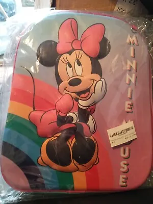  Minnie Mouse Backpack With 3D Design  AND PENCIL CASE  • £9.95