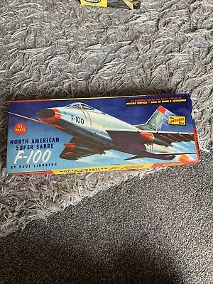 NORTH AMERICAN SUPER SABRE - THE LINDBERG LINE MODEL KIT - Circa 1960s - 1/48 Sc • £45