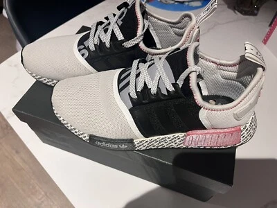 $100 • Buy Adidas NMD R1 Print Boost - White Black Red Size 9 US FV7848