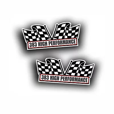 383 HIGH PERFORMANCE AIR CLEANER Engine DECAL For Classic Or Muscle Car 2X • $13.93