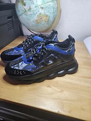 Versace Chain Reaction Sneakers Size 12 Mens Shoes • $51