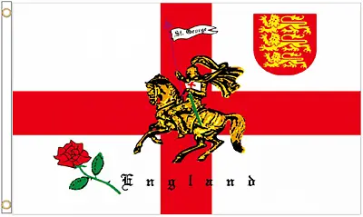 £18 • Buy England St George & Rose Giant Funeral Coffin Drape Flag 