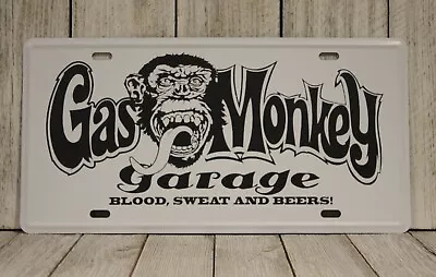 Gas Monkey Garage Tin Sign Metal License Plate Mechanic Auto Shop Vintage XZ • $9.57