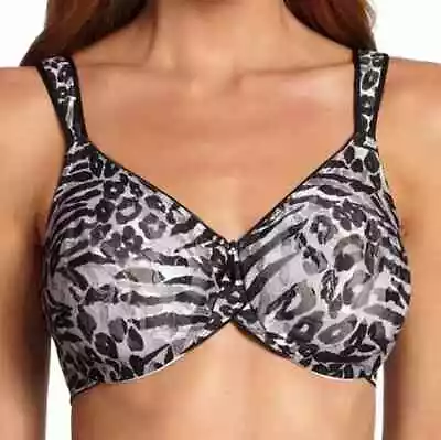 WACOAL Women's Leopard Underwire Bra Size 36D Seamless Full Figure Style #855167 • $32