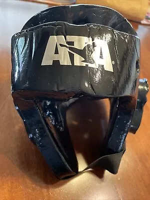 ATA Martial Arts Taekwondo Karate Helmet Head Gear Youth Medium Black • $14