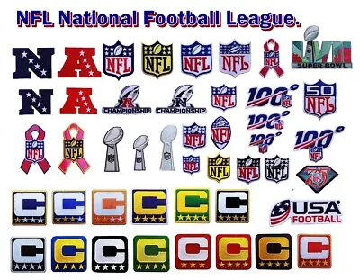 $2.99 • Buy NFL Football League Sport Patches Embroidery Logos Iron On, Sewing On Clothes
