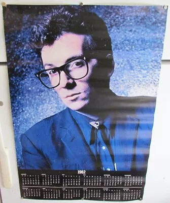 Elvis Costello 1982 Calendar Wall Poster Vintage Rock New Wave Color Almost Blue • $17.99