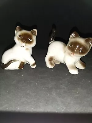 Vintage Siamese Cats Ceramic Figurines • $0.99