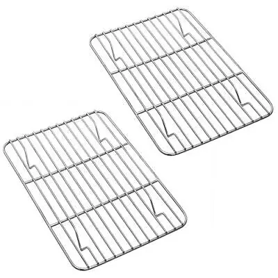 2 Pack Stainless Steel Wire Cooling Rack For Baking Cooking Toaster Oven 8x6  • $11.55