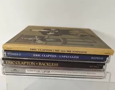 Eric Clapton Cd Lot Of 4 Me And Mr Johnson Unplugged Backless Best Of • $14.99