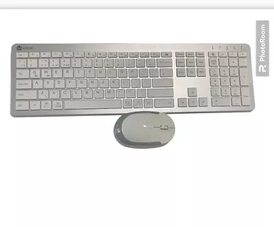 IClever GK08 Wireless Ergonomic Keyboard And Mouse For Mac - White • £15.99