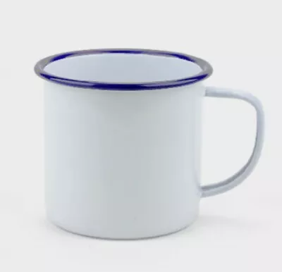 *NEW* Falcon Housewares Enamel Mug 8cm  Blue And White Camping Glamping • £10