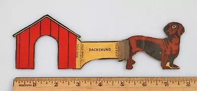 Vintage 1930s Cardboard Stand Die Cut Litho Game Piece Dog Dachshund • $9.99