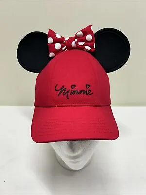 Disney Minnie Mouse Hat/Cap With Ears & Bow - Snapback Brand New W/o Tags. • $15.99